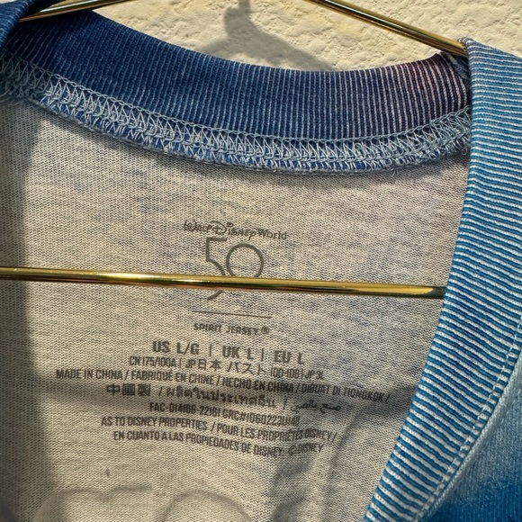 Walt Disney World 50TH ANNIVERSARY Spirit Jersey  MICKEY & MINNIE Adult L  NEW - Picture 5 of 7